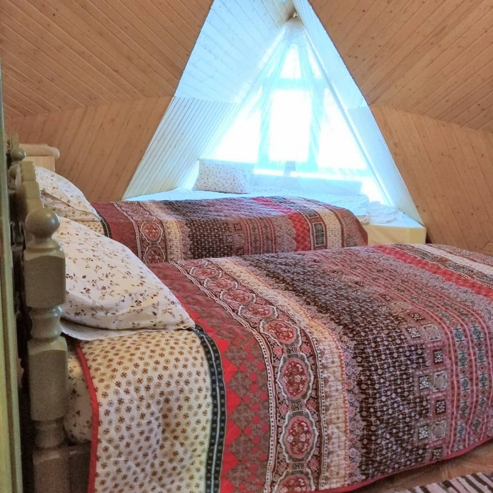 Купольный домик с интерьерами в стиле А-ЛЯ РУС