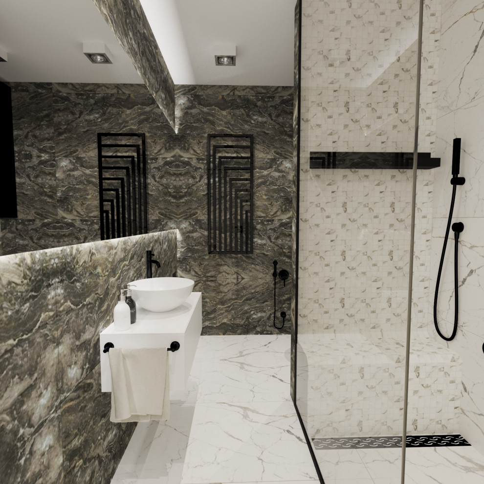 Душевая в квартире 140 кв.м.