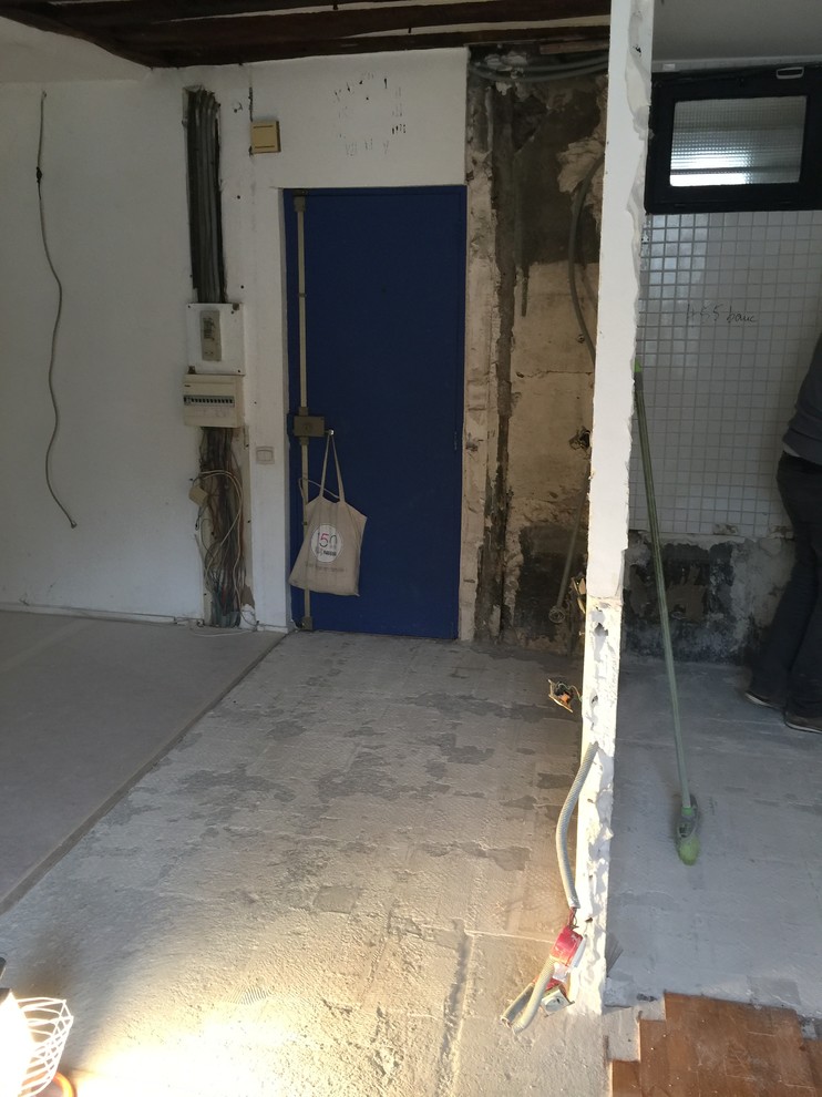 Renovation de la Salle de douche et cuisine pour ce studio parisien