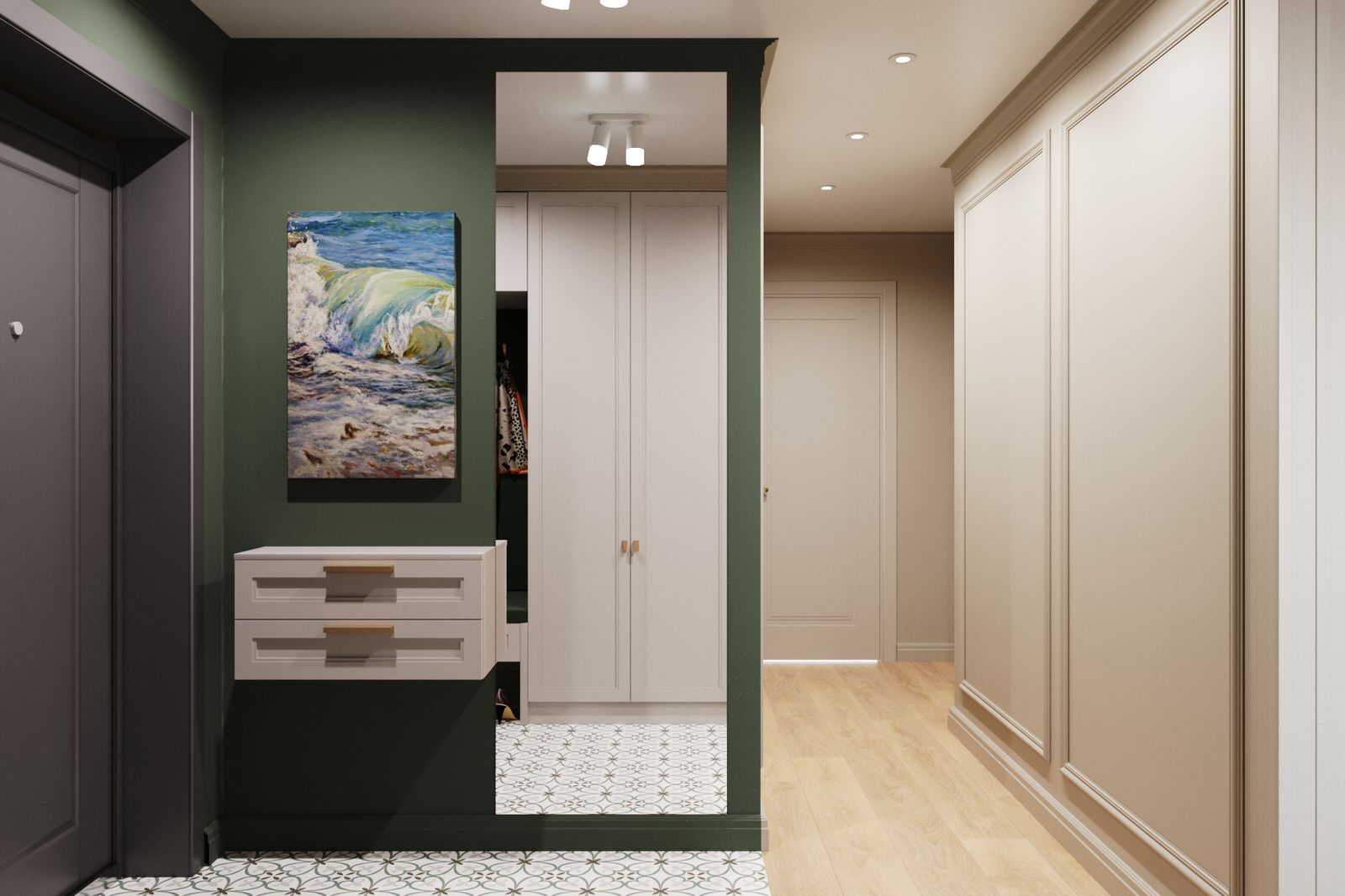 Проект трехкомнатной квартиры