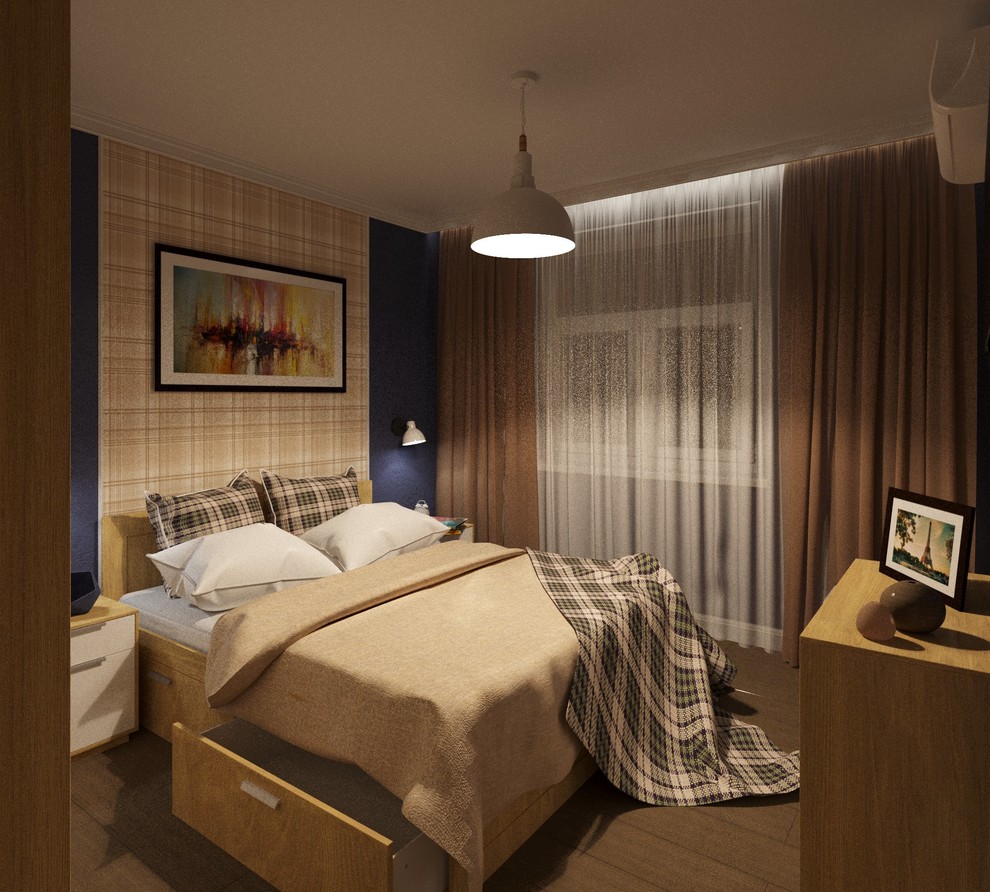 Проект однокомнатной квартиры 42м.кв