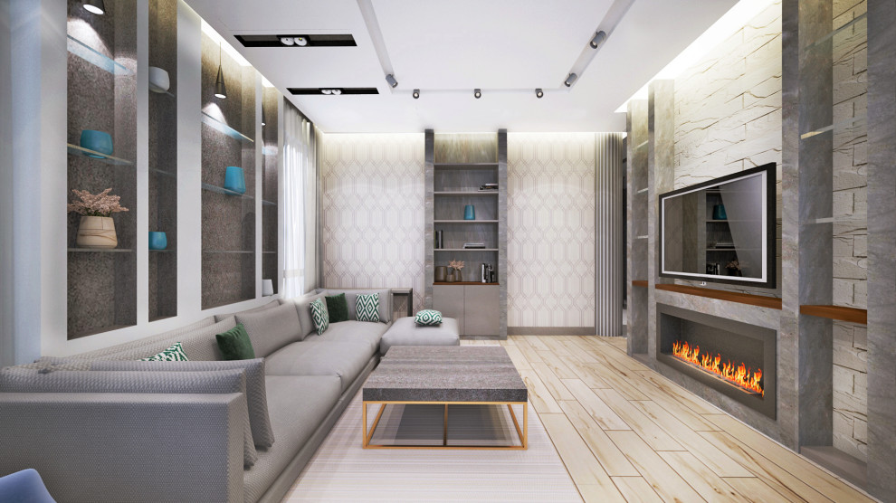 Квартира с камином в ЖК Новая Скандинавия