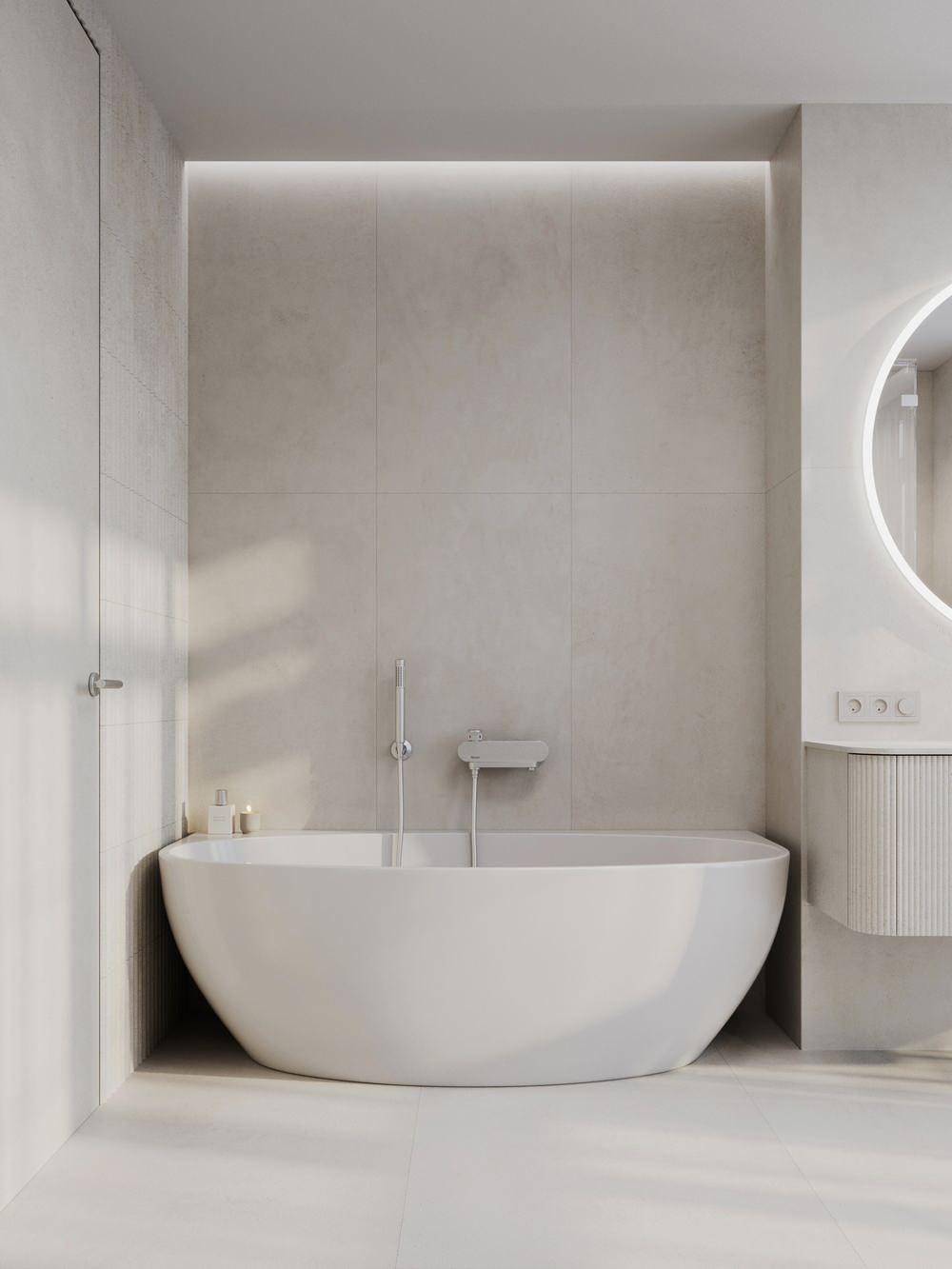 Мастер-ванная в стиле минимализм