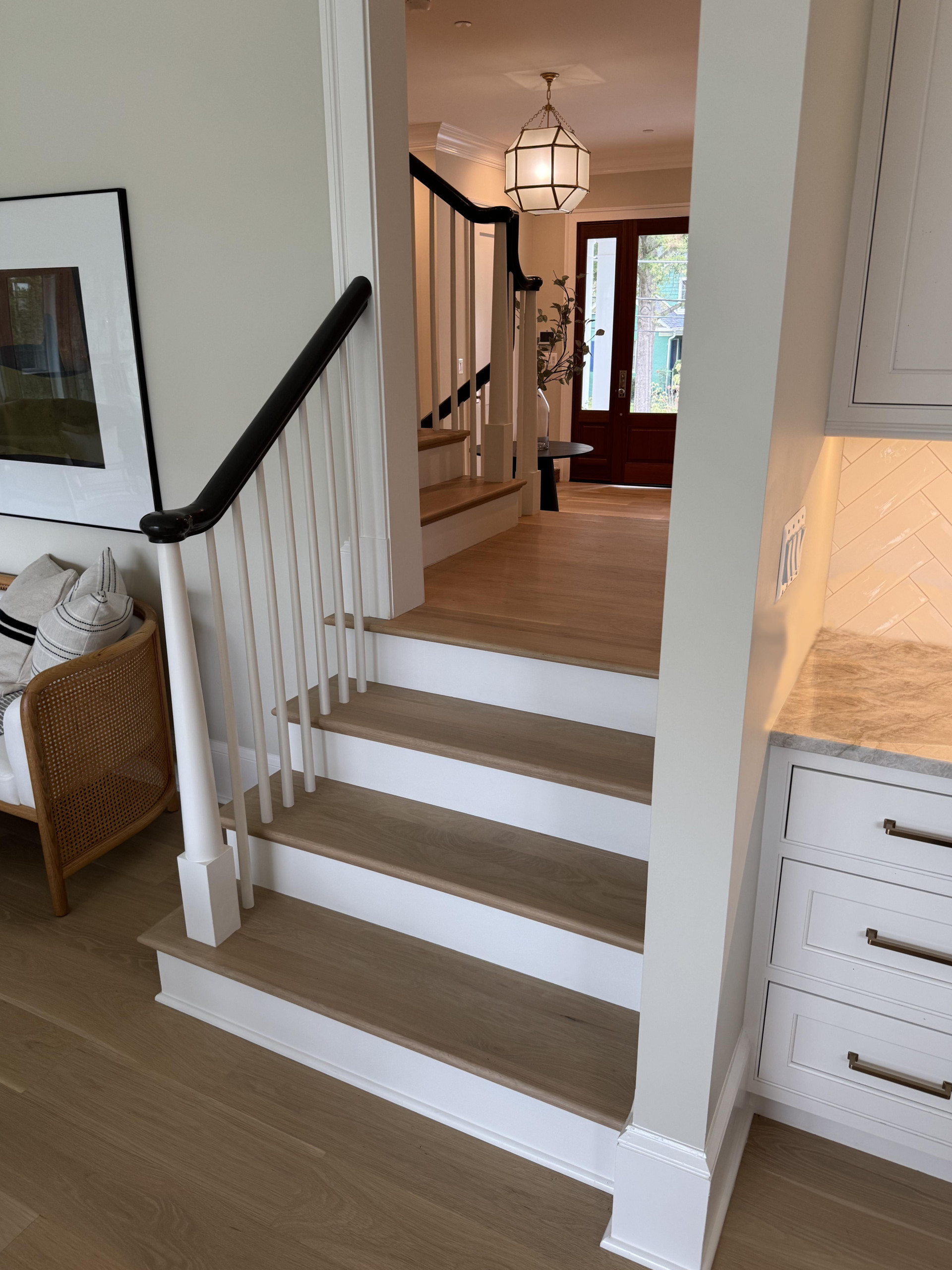138_Elegant Double Bullnose Entry Stair, Bethesda, MD 20814