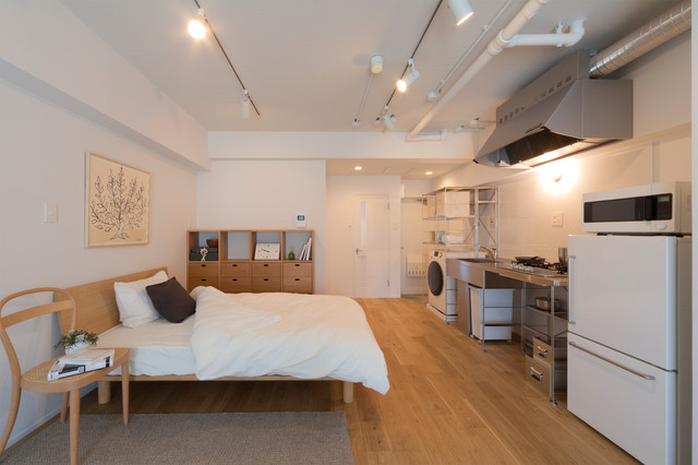 機能を生かした感じ skandinavisch-schlafzimmer