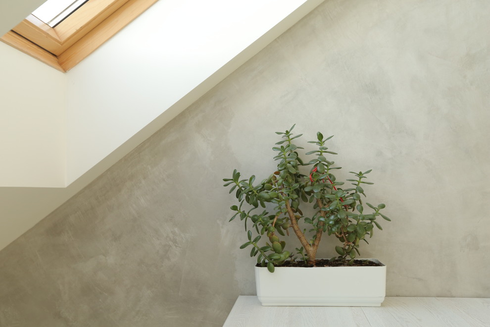 loft for young man with russian patterns