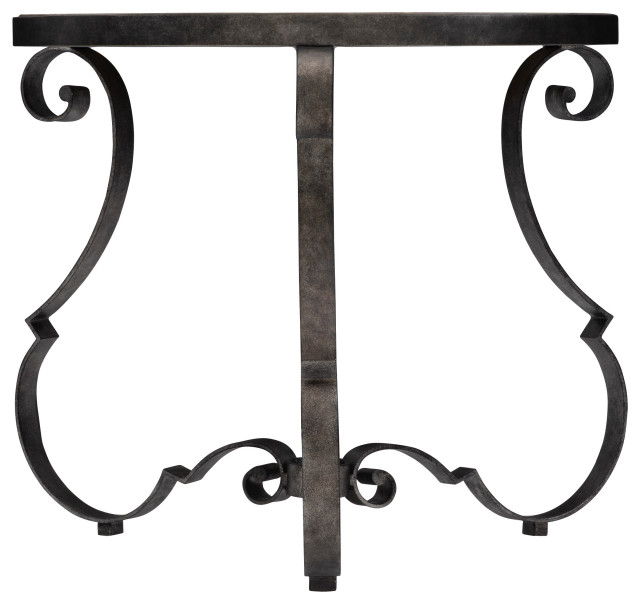 Bernhardt Villa Toscana Round Side Table Mediterranean Side Tables