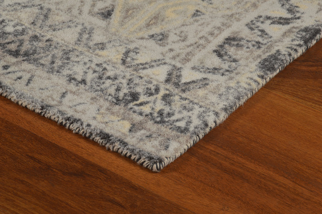 Gray Prime Distressed Vintage Inspired Area Rug Contemporary Distressed Vintage Inspired Area Rug