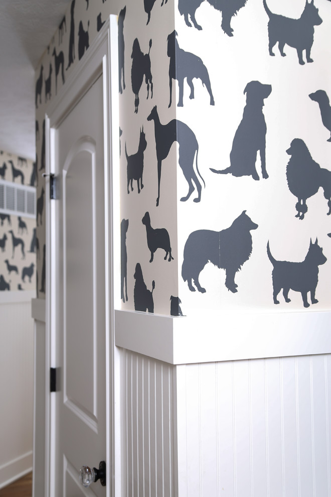 Inspiration for an eclectic hallway remodel in Indianapolis