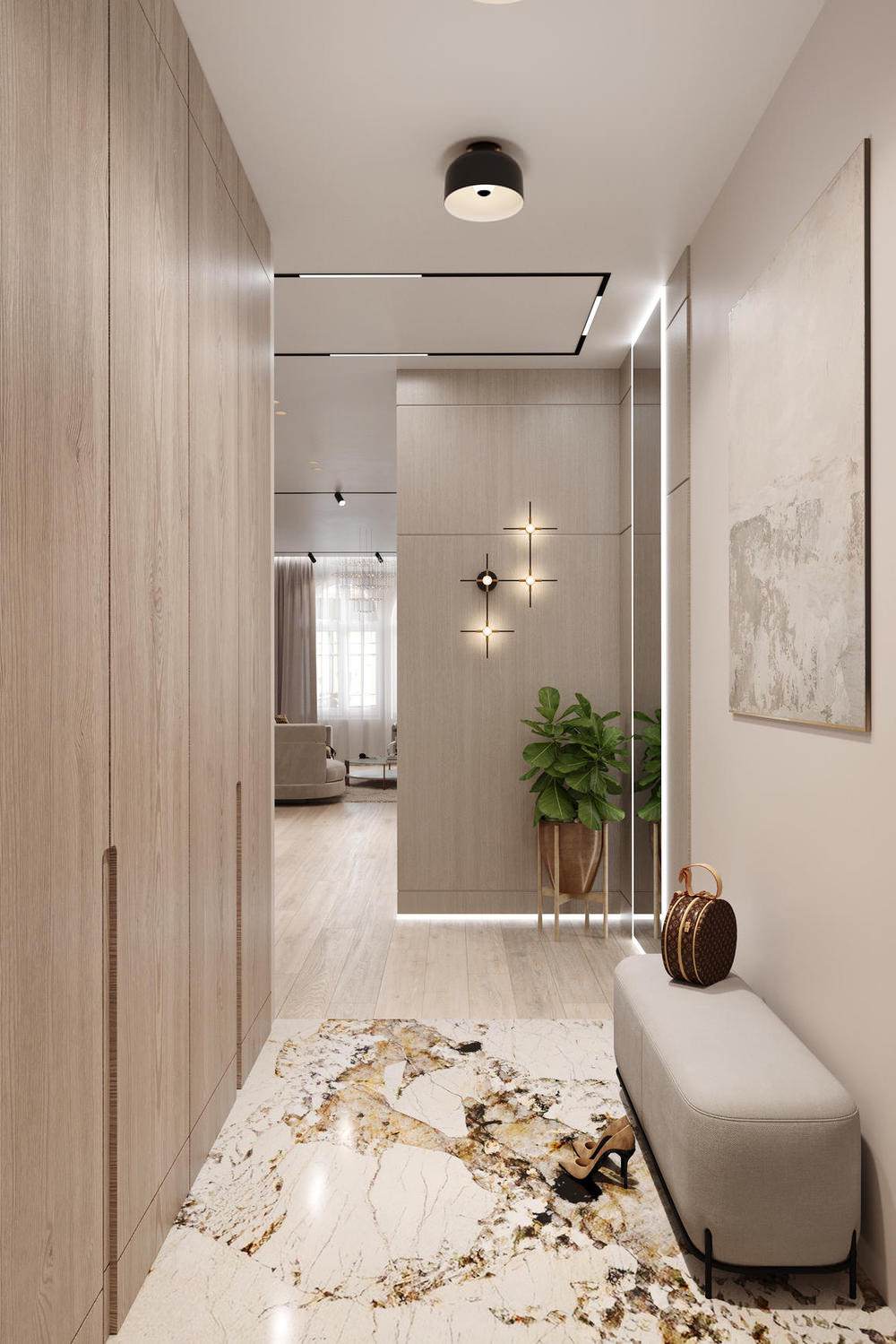 Современный дизайн проект и дизайнерский ремонт в ЖК «Русский Дом» — 170 метров