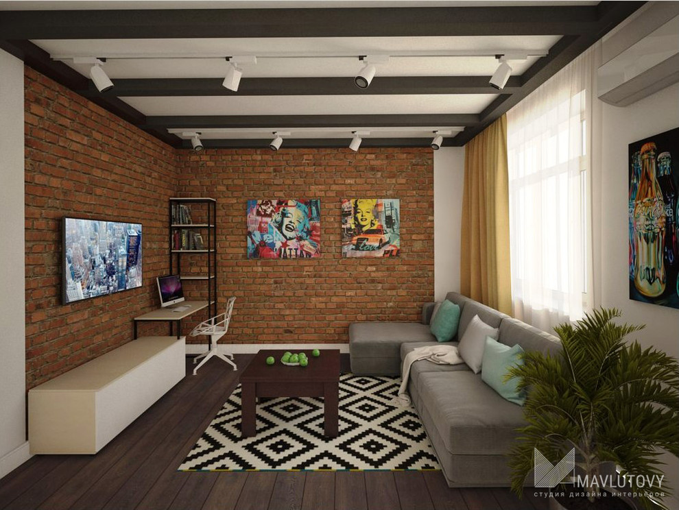 2-комнатная квартира  с элементами стиля лофт в Москве