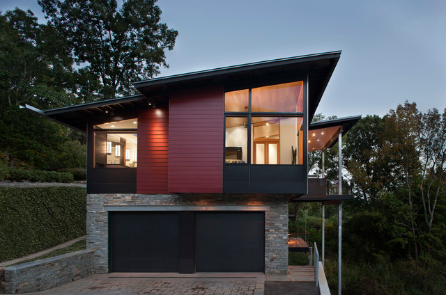 Windsor Residence trendy-hus-og-facade