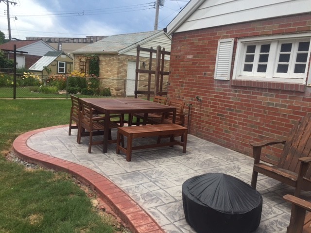 Stamped Concrete Patio St. Louis, Missouri