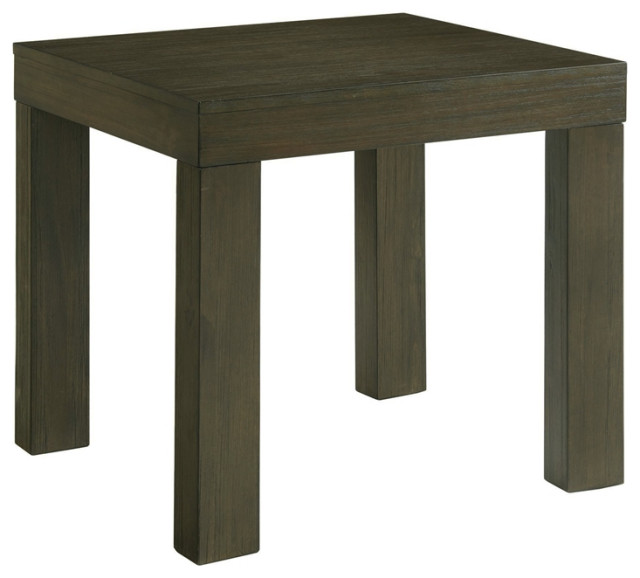 Picket House Furnishings Jasper Square End Table in Dark Walnut