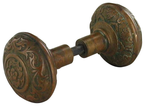 Consigned Victorian Door Knob Bronze Aesthetic Movement Harware