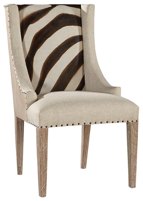 Zebra Print Scoop Chair