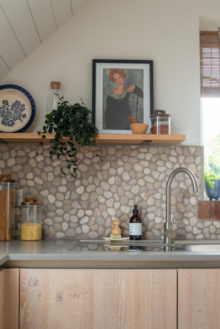 Rustic oak kitchen skandinavisk-koekken