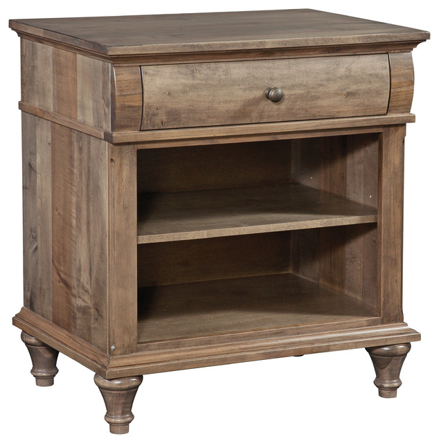 Madison 1Drawer Nightstand, American Antique Finish Traditional