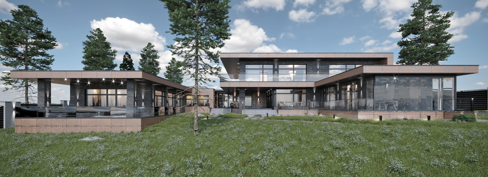 Современный дом на берегу Волги