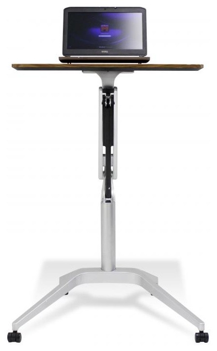 201 Series Height Adjustable WorkPad Table in Walnut