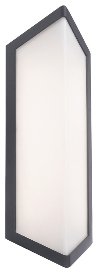 WAC Lighting Corte 15" 1-Light 3-CCT 3000K Aluminum Outdoor Wall Light in Black