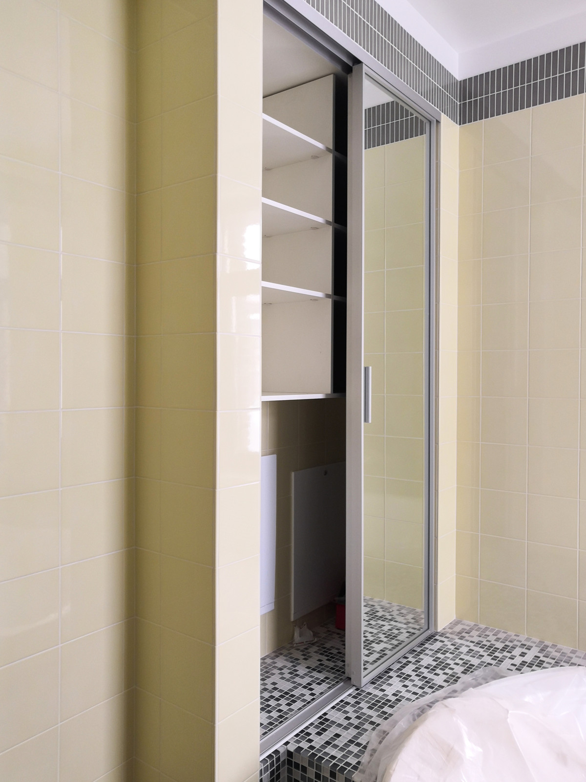 Стеллаж и двери купе raumplus