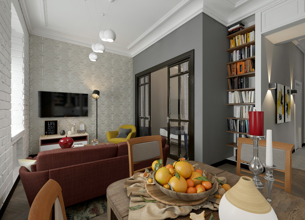 Гостиная в двухкомнатной квартире