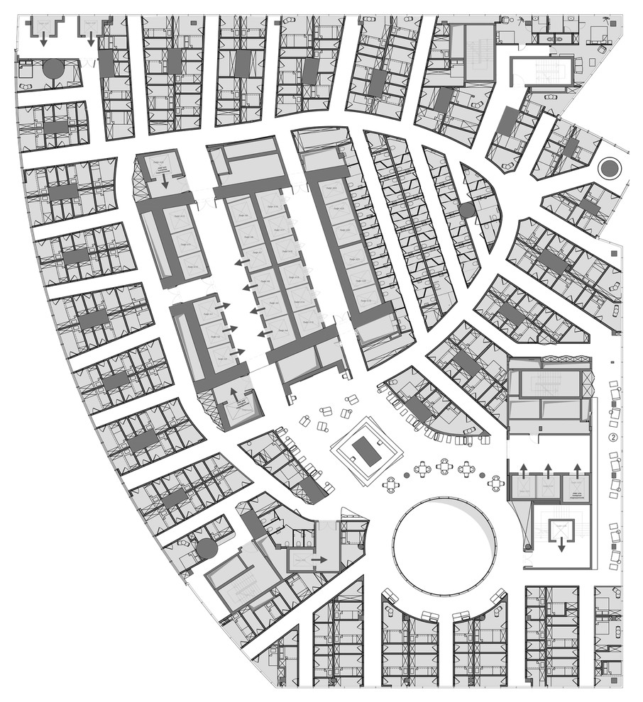 Планировка хостела CUBE