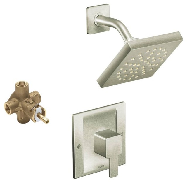 Moen 90 Degree 6" Rain Shower, 7"x8"x7", 7"x8"x7" Contemporary