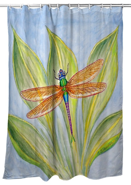 Betsy Drake Dick S Dragonfly Shower Curtain Contemporary