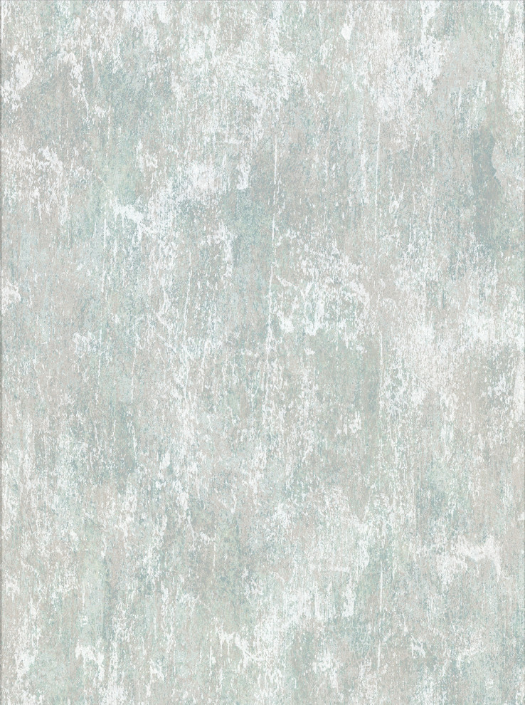 Micah Teal Distressed Texture Wallpaper, Bolt - Contemporary ...