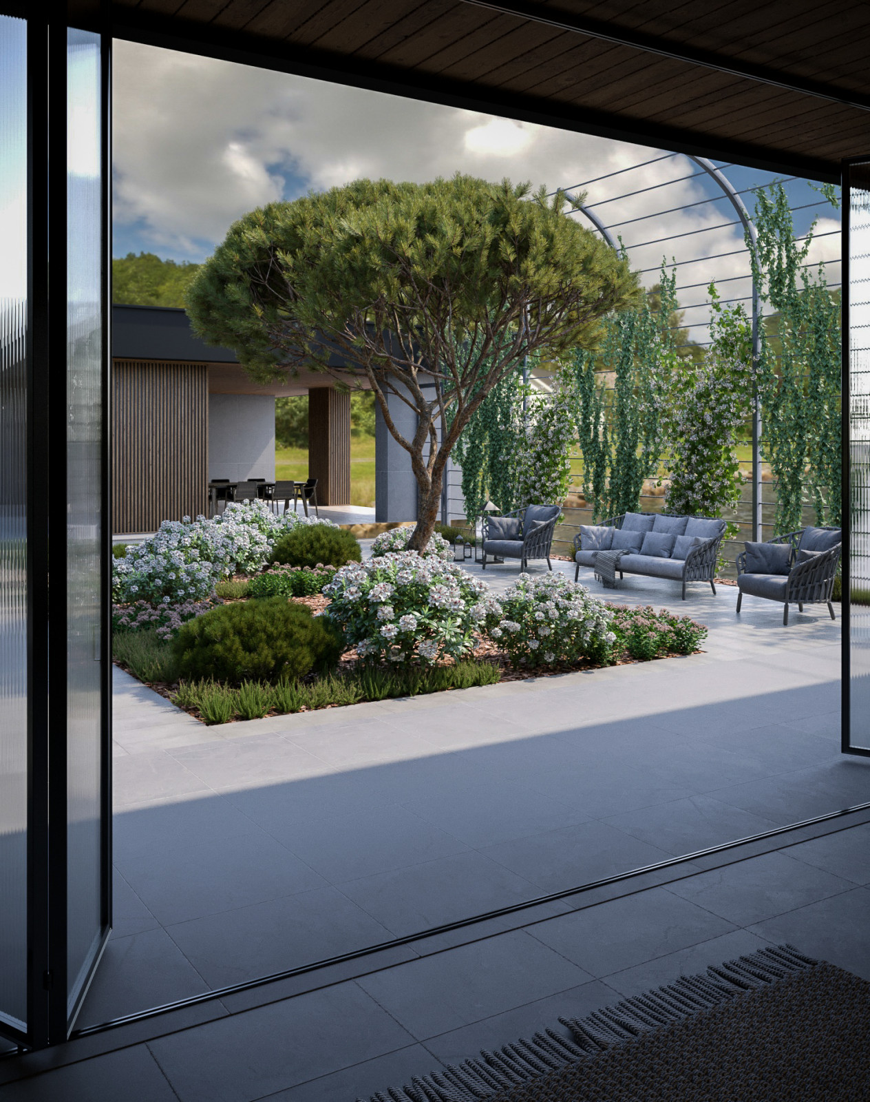 Проект благоустройства территории частного дома.