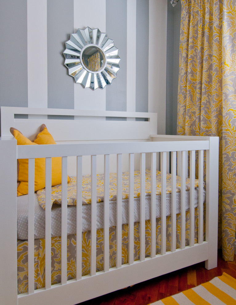 Inspiration for a transitional nursery in Calgary.