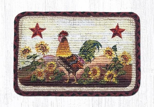 Morning Rooster Wicker Weave Sample 10"x15"