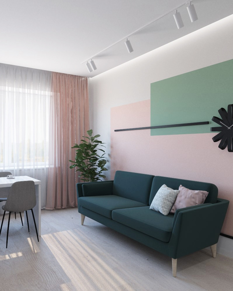 Квартира ЖК СемейныйКухня-гостиная