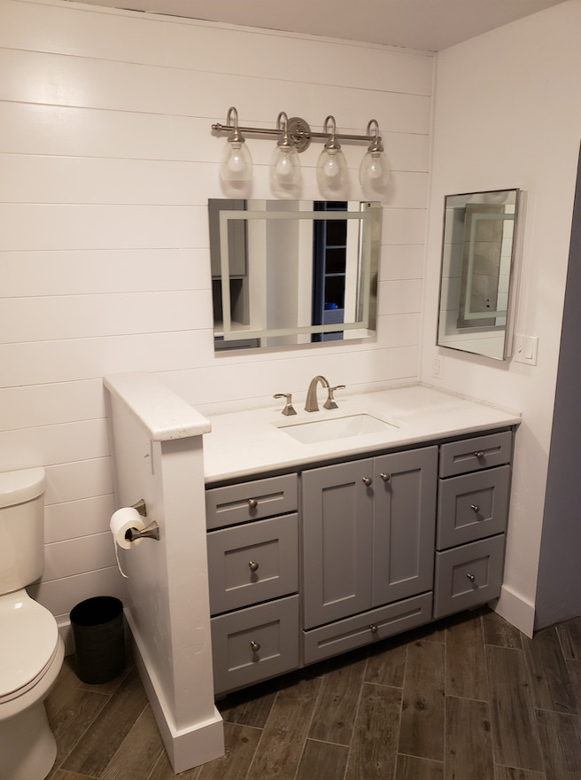 Bathroom Cabinetry with Quartz Countertop