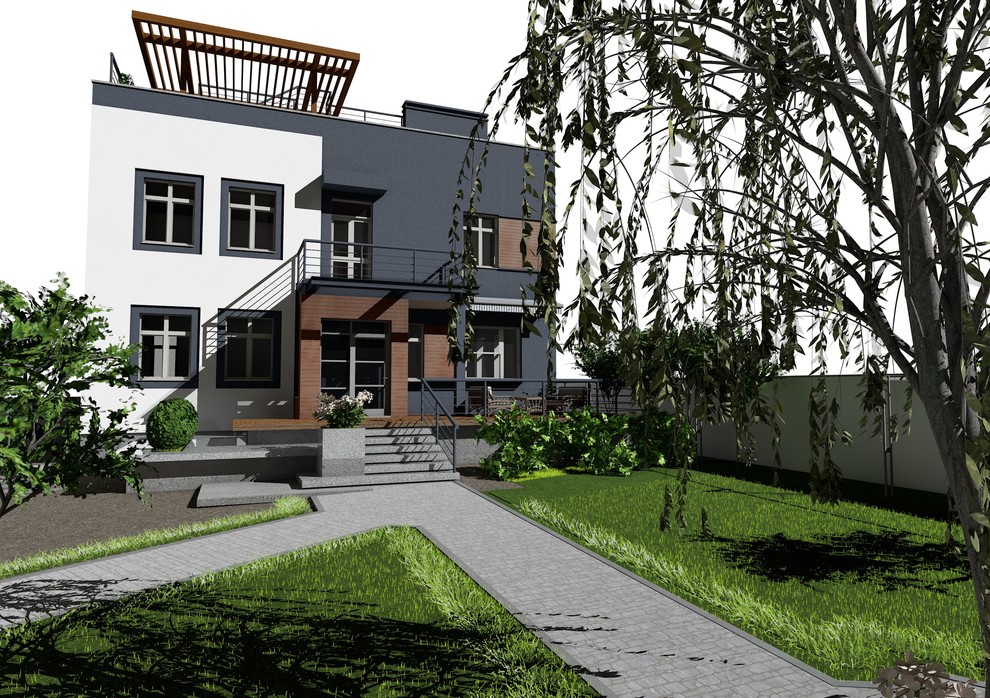 Реконструкция дома в городской среде. Екатеринбург.