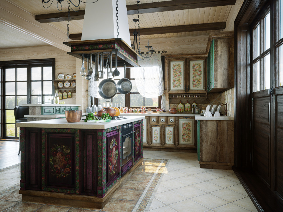 Кухня в загородном доме