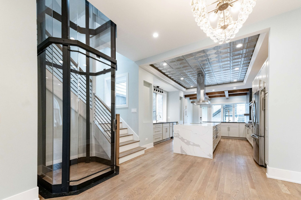 Chicago Luxury Kitchen Renovation with Residential Elevator