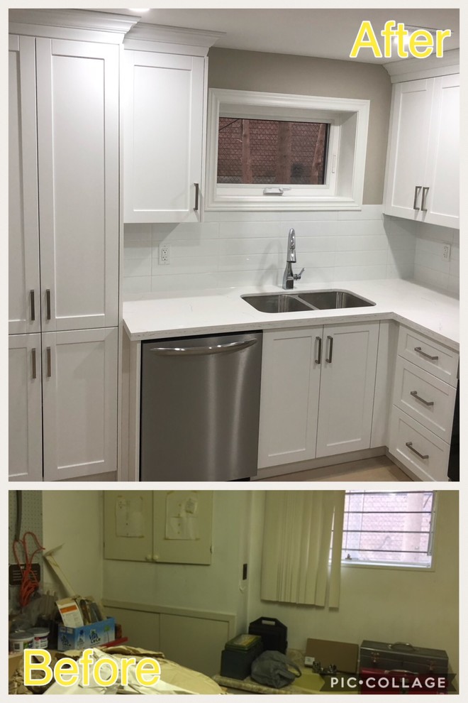 Before & After complete home remodeling with 18 ft long structural wall removal