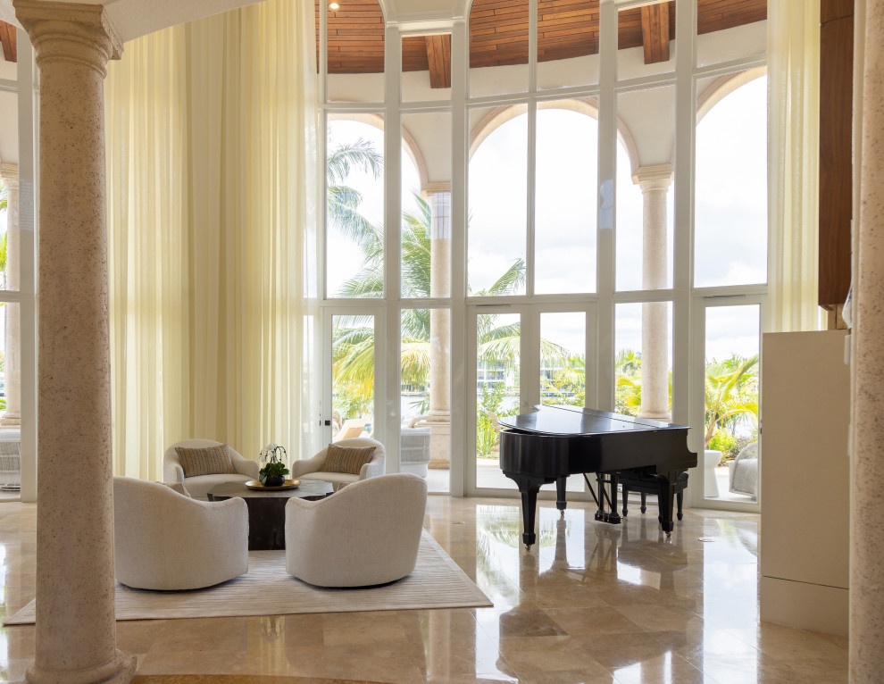 Home design - transitional home design idea in Miami