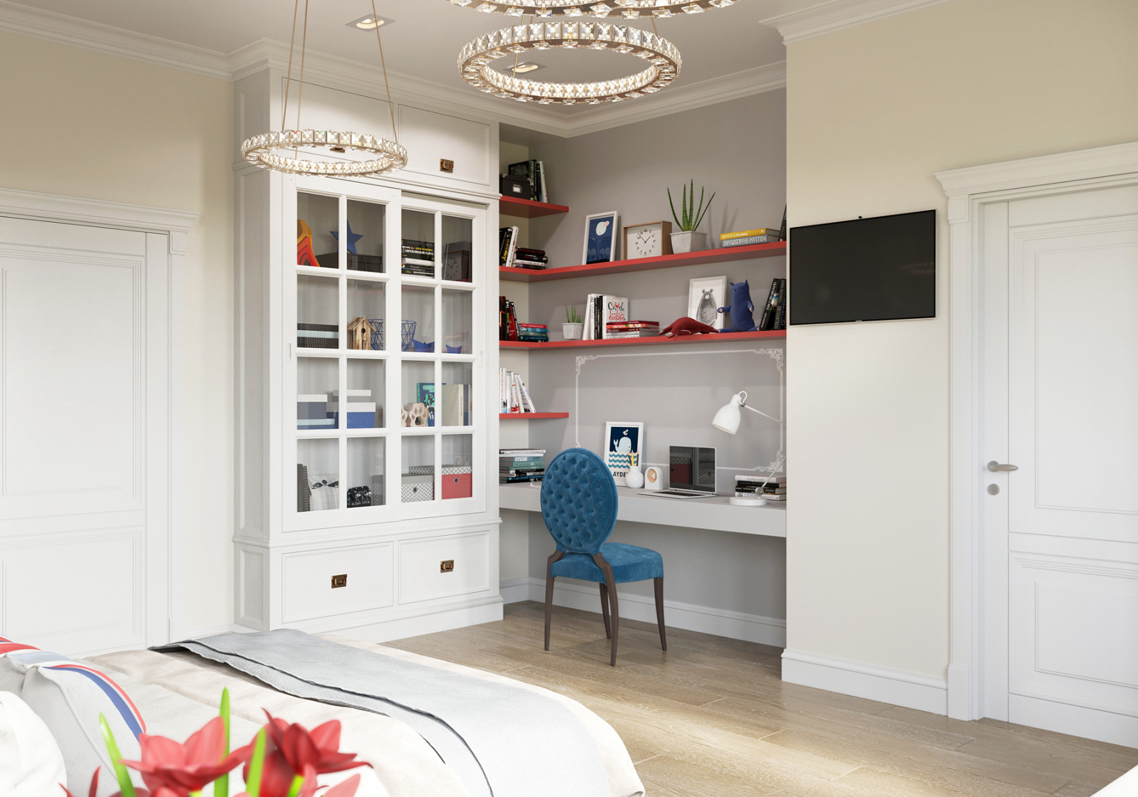 Элегантная спальня для молодой девушки