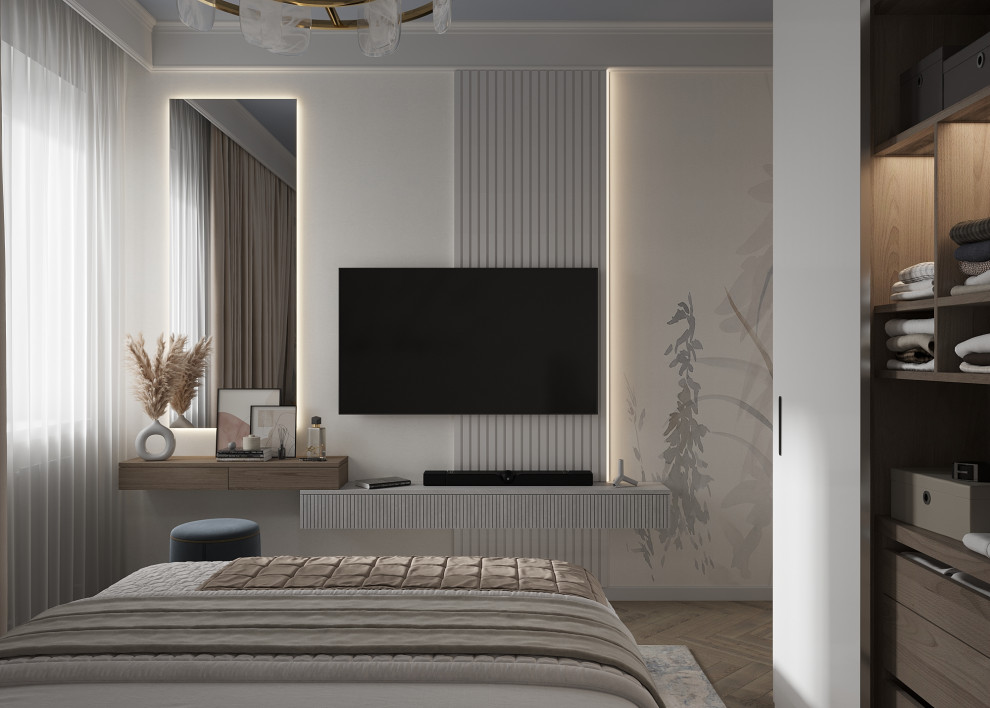 Проект спальни. 3D-визуализация.