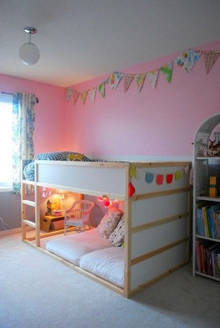 40 Cool IKEA Kura Bunk Bed Hacks - サクラメント - ComfyDwelling.com | Houzz (ハウズ)