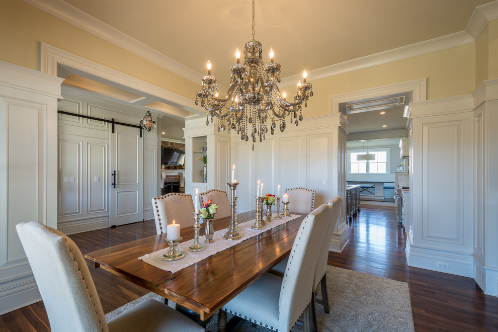Transitional dining room in Louisville.