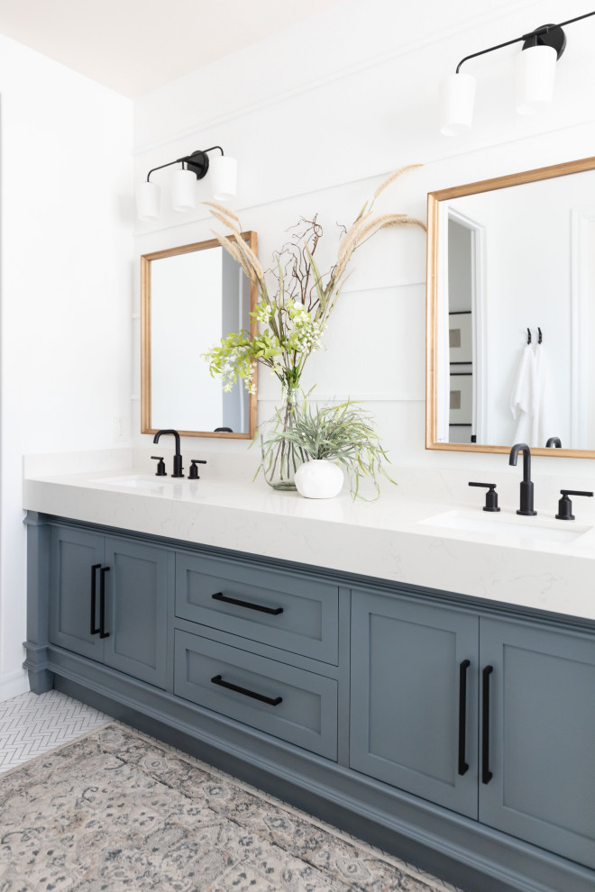 Master Bedroom + Bathroom transformation - Transitional - Bathroom ...