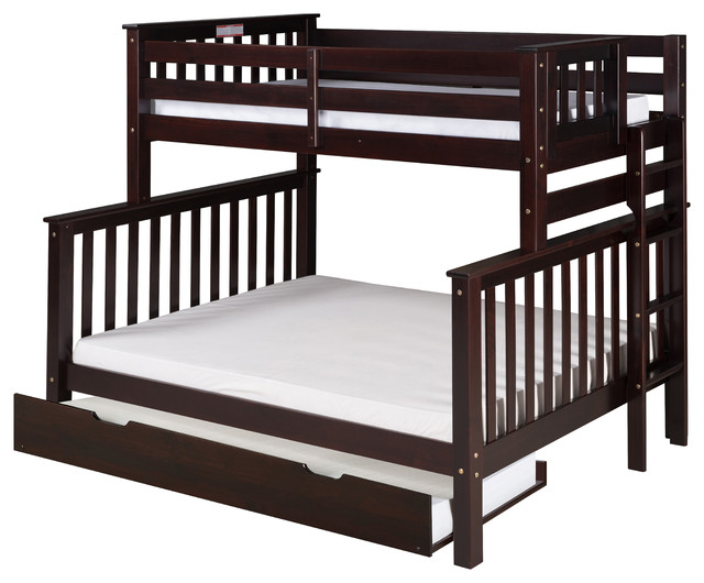 Santa Fe Mission Tall Bunk Bed Twin Over Full End Ladder With Santa Fe Mission Tall Bunk Bed Twin Over Full End Ladder With Trundle Contemporary Beds By Camaflexi