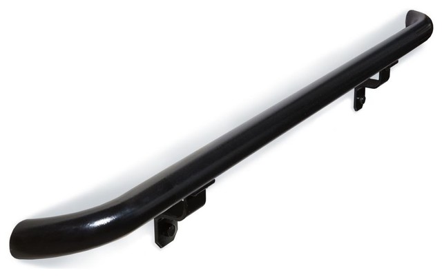 4' Aluminum ADA Handrail Compliant Kit With Wall Returns, Hammered Black