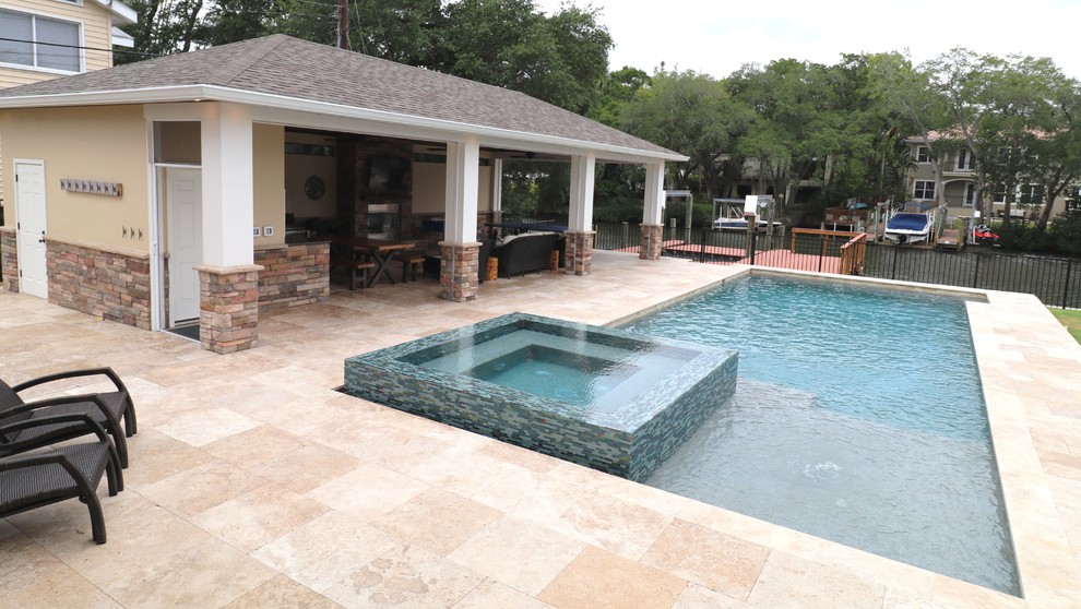 South Tampa Outdoor Living Contemporary Pool Tampa by Grand