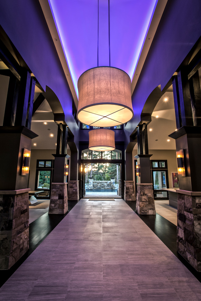 This is an example of a contemporary entryway in Salt Lake City.